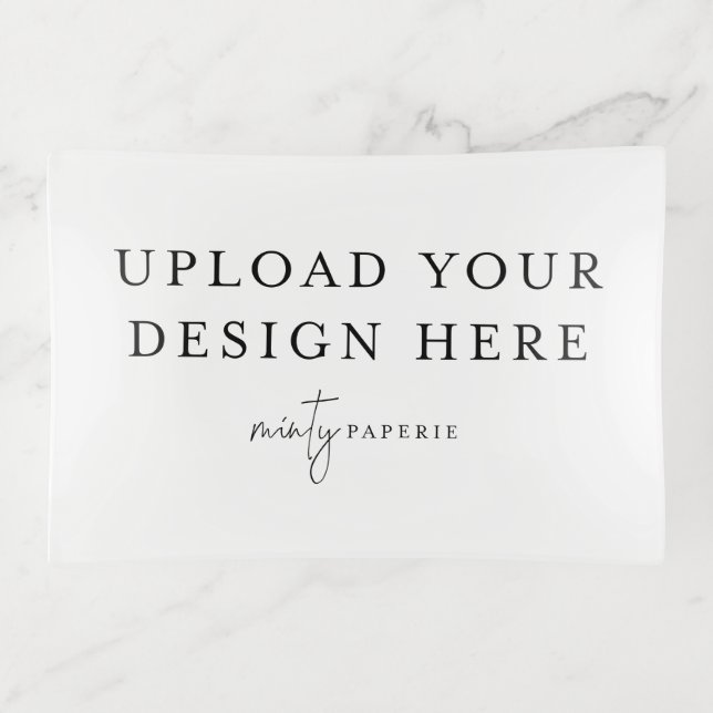 Rectangle Glass Trinket Tray - Do It Yourself (Front)