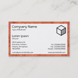 Rectangle - Imprint of Flowers Business Card