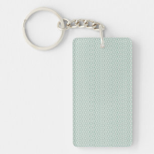 Rectangle Keychain   Double-Sided Mint Design