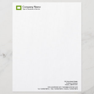 Rectangle Logo - Avocado Green Letterhead