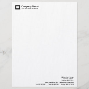 Rectangle Logo - Black Letterhead
