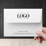 Rectangle Logo Custom Business Name & Address Envelope<br><div class="desc">These elegant envelopes would make a great addition to your business supplies! Customize them with ease by utilizing the "personalize" and "edit using design tool" opitons.</div>