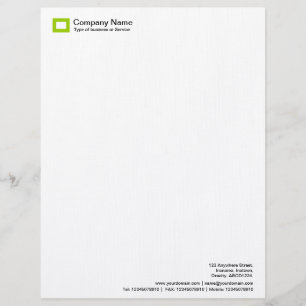 Rectangle Logo - Martian Green Letterhead