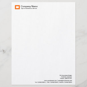 Rectangle Logo - Orange Letterhead