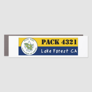 Rectangle Pack Logo Car Magnet
