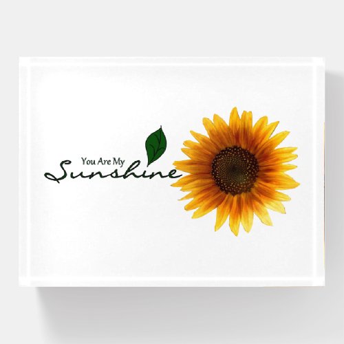 Rectangle Paperweight _ You Are My Sunshine