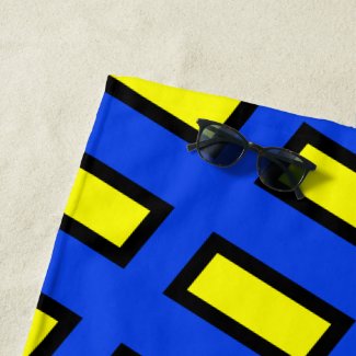 Rectangle Pattern Beach Towel