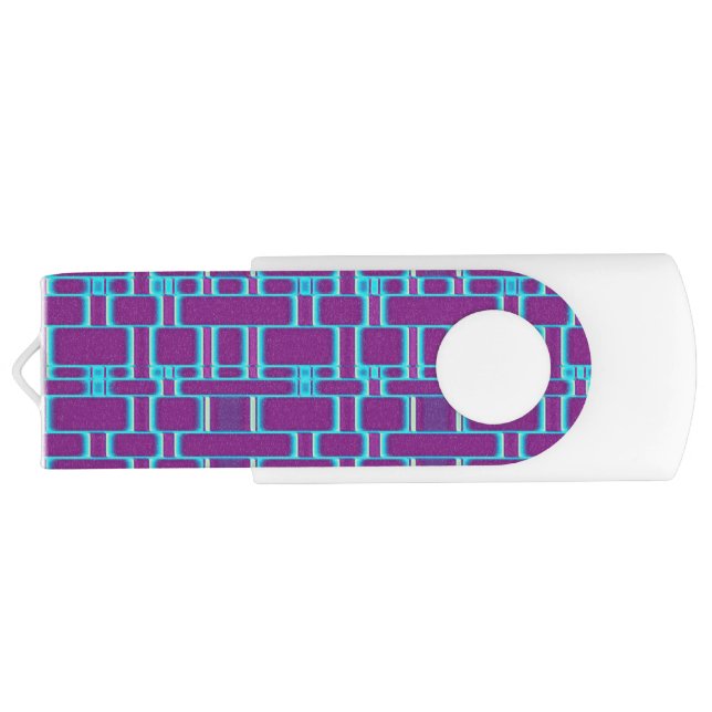 Rectangle Pattern Gradient 6 Flash Drive (Back)