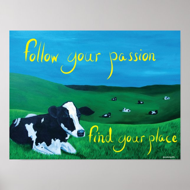 Rectangle poster (Follow your passion) (Front)