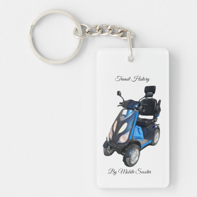 Rectangle single sided Acrylic Keychain (Front)