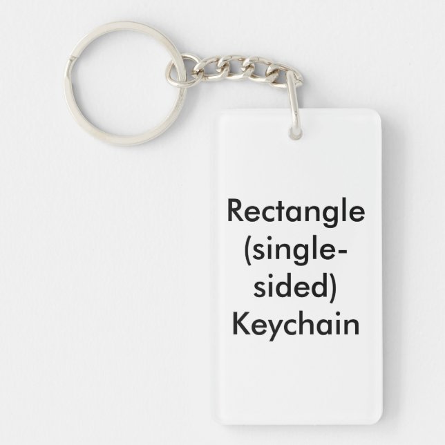 Rectangle (single-sided) Keychain (Front)