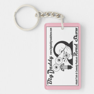 Rectangle (single-sided) Keychain Big Daddy Pink