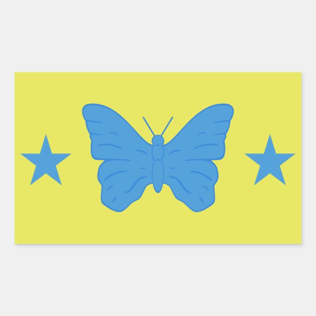 Rectangle sticker with Flag of Bady Bassit, Brazil (Front)