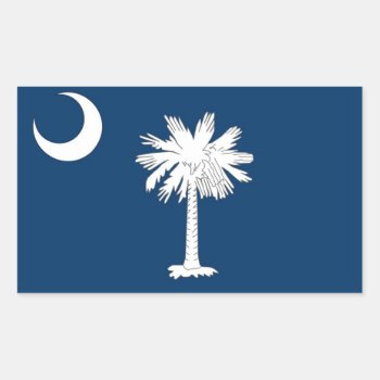 Rectangle Sticker With Flag Of South Carolina by AllFlags at Zazzle