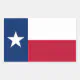 Rectangle sticker with Flag of Texas | Zazzle
