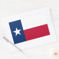 Rectangle sticker with Flag of Texas | Zazzle