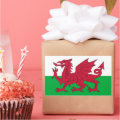 Rectangle sticker with Flag of Wales | Zazzle