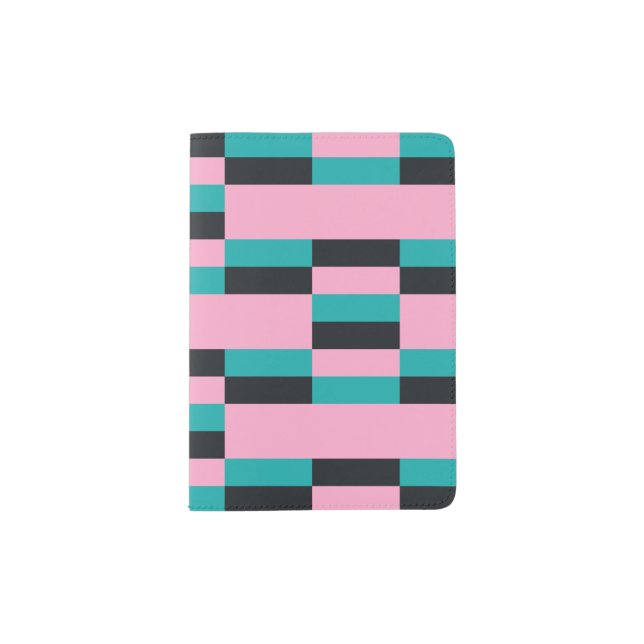 Rectangle Tritone Pattern Passport Holder (Front)