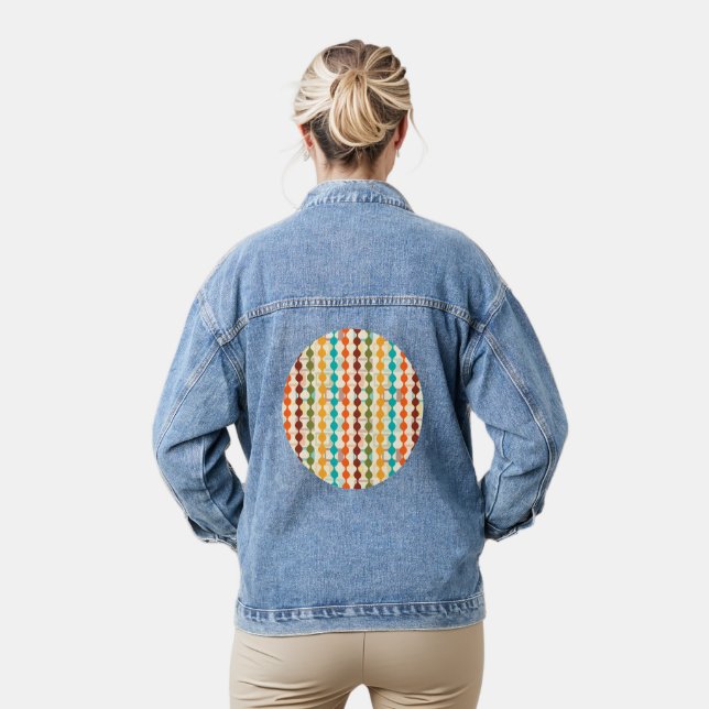 Rectangles and Chains  Denim Jacket (Model)