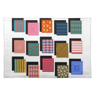 Rectangles and Shadows Cloth Placemat