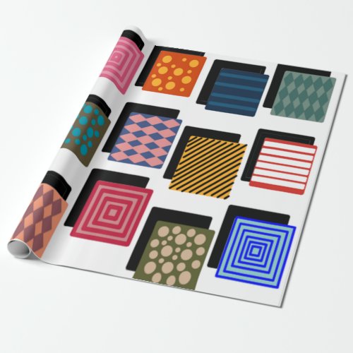 Rectangles and Shadows Wrapping Paper