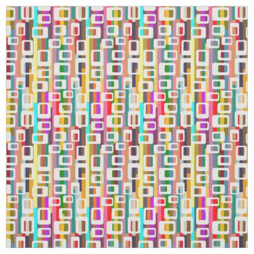 Rectangles and Stripes  Fabric