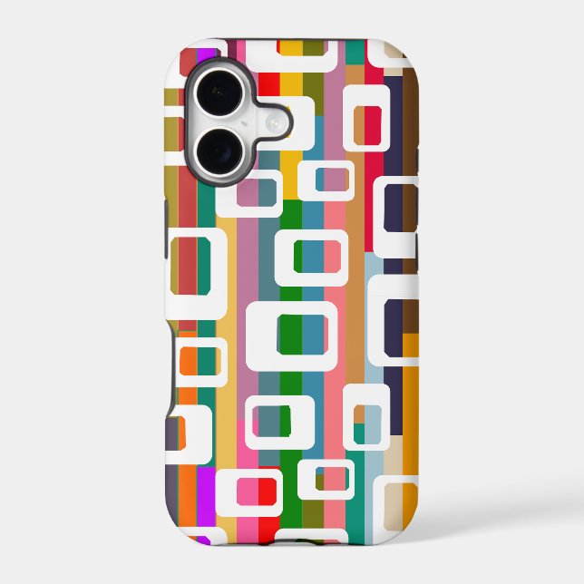 Rectangles and Stripes  Iphone Case (Back)