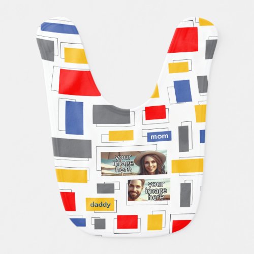 Rectangles Baby Bib