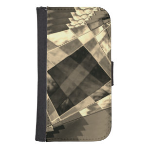 Rectangles inclined in tones timber or beige? galaxy s4 wallet case