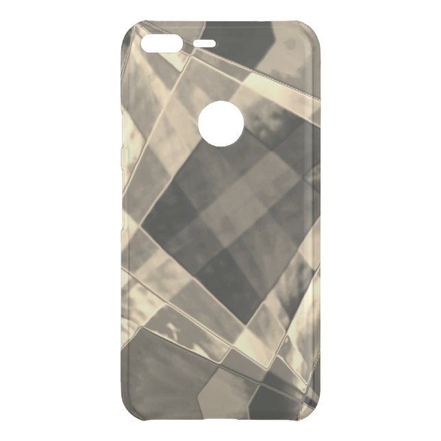 Rectangles inclined in tones timber or beige? uncommon google pixel XL case (Back)