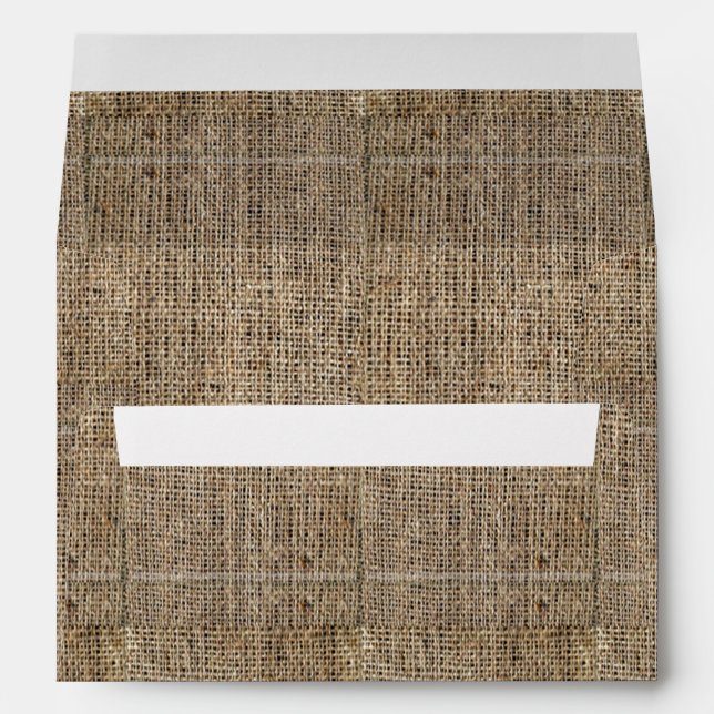 Rectangular Burlap Envelope (Back (Bottom))
