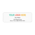 Rectangular Company Business Logo Return Address Label at Zazzle