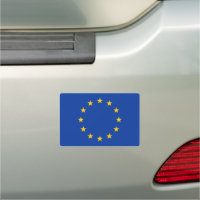 Rectangular European Union EU flag auto bumper