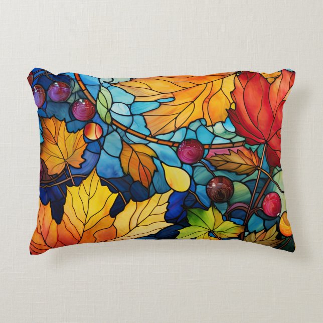 Rectangular Fall Leaf Pillow (Front)
