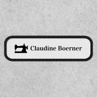 Rectangular Iron-On Label Patch Sewing Machine