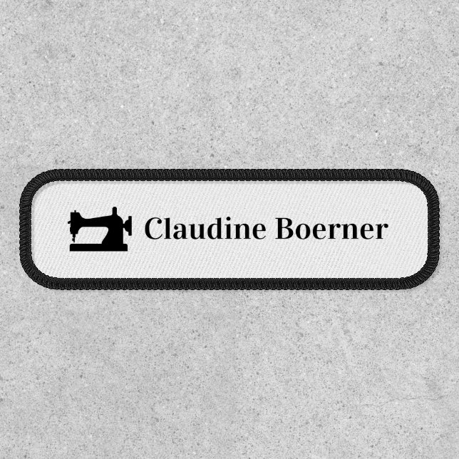 Rectangular Iron-On Label Patch Sewing Machine (Front)