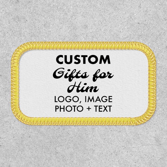RECTANGULAR PATCH Custom Gifts for Him (Front)