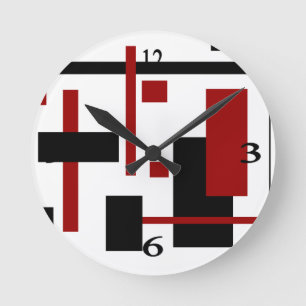 Rectangular Pattern 1 Round Clock