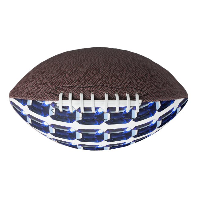 Rectangular Sapphire Blue Football (Front)