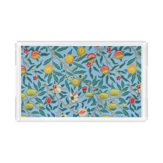 Rectangular Tray with Robert Morris Design (Front)