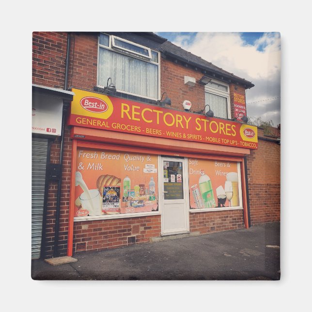 Rectory Stores, Prestwich Magnet (Front)