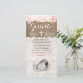 Recuerdo de Bautizo, tarjeta de recuerdo (Standing Front)