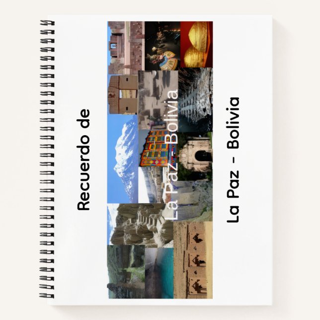 Recuerdo de La Paz Bolivia Notebook (Front)