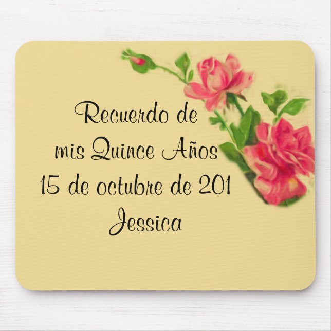 Recuerdo de mis 15 años Mousepad (Front)