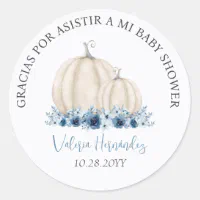 Recuerdos Baby Shower para Niño Classic Round Sticker