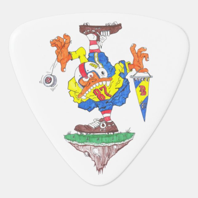 Recuerdos de la promo 87 DB LPZ Guitar Pick (Front)