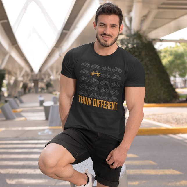 Recumbent Bike Cyclist T-Shirt (Cute Cyclist Gag T-Shirt Any Color Mens)