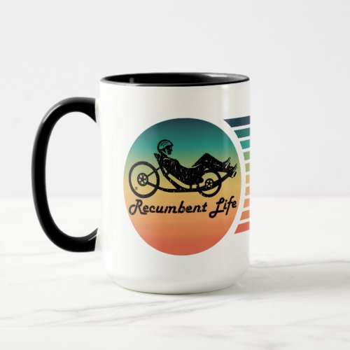 Recumbent Life Gal Vintage Mug