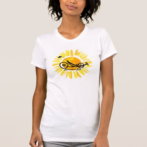 Recumbent Life Sunny Day Womans T_Shirt