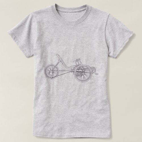 Recumbent Trike Light T_Shirt